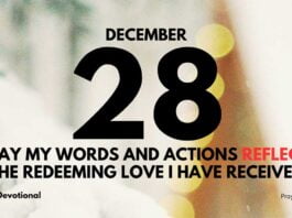 God’s Redeeming Love devotional for December 28
