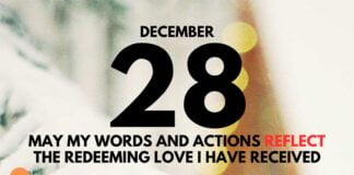 God’s Redeeming Love – Devotional for December 28 God’s Redeeming Love devotional for December 28