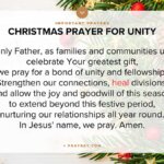 Christmas Prayer for Unity and Fellowship