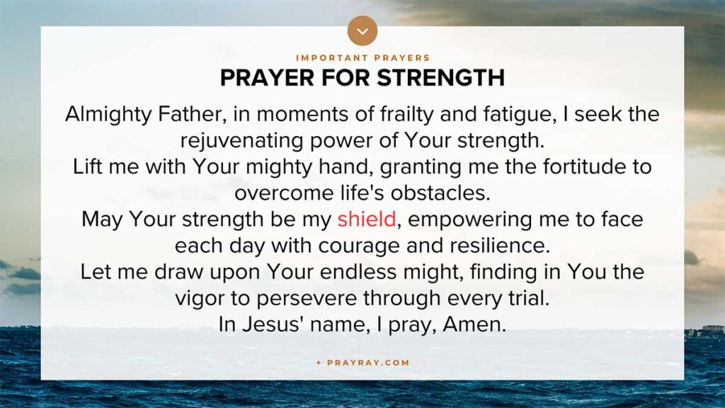 Short prayer for strength