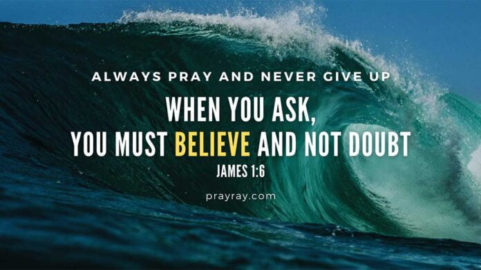Always pray and never give up principle