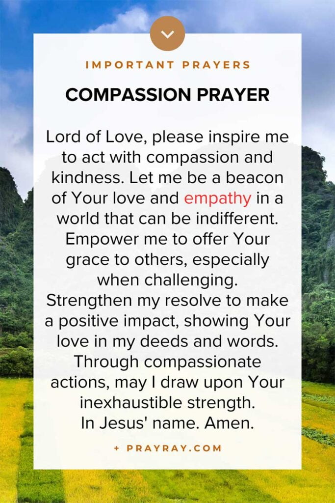 Compassion prayer