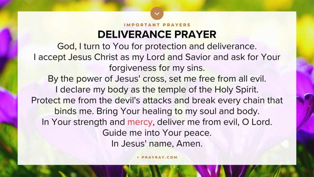 Deliverance prayer
