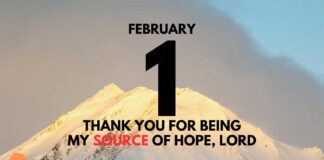 Choose Hope – Daily Devotional for February 1 Choose Hope daily Devotional for February 1