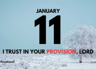 What Does it Mean to Be Provision of God? Devotional January 11 What Does it Mean to Be Provision of God Devotional January 11