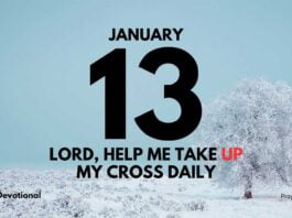 Giving Your Life to God devotional for January 13