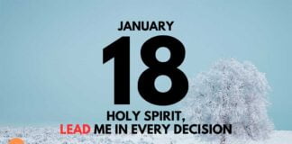 Walking in His Ways – Devotional for January 18 Walking in His ways daily devotional for January 18