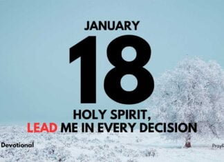 Walking in His Ways – Devotional for January 18 Walking in His ways daily devotional for January 18