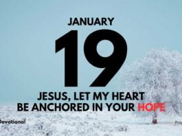 Hope in Jesus daily Devotional for January 19