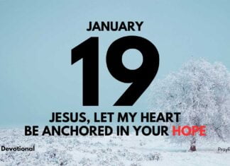 Hope in Jesus – Daily Devotional for January 19 Hope in Jesus daily Devotional for January 19