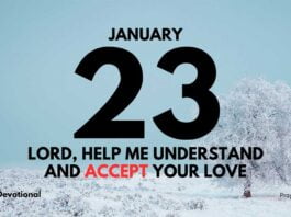 God Loves You daily Devotional for January 23
