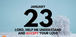 God Loves You – Daily Devotional for January 23 God Loves You daily Devotional for January 23