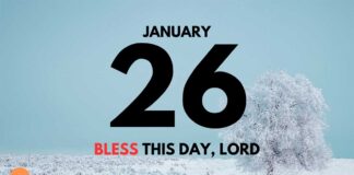 Morning Blessings – Daily Devotional for January 26 Morning Blessings daily Devotional for January 26
