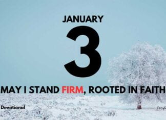 Stand Strong in Faith – Daily Devotional for January 3 Stand Strong in Faith daily Devotional for January 3