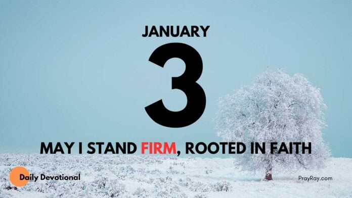 Stand Strong in Faith daily Devotional for January 3