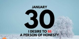 The Virtue of Honesty – Daily Devotional for January 30 The Virtue of Honesty daily Devotional for January 30