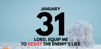 Confidence in Christ – Daily Devotional for January 31 Confidence in Christ daily Devotional for January 31
