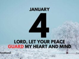 The Tranquil Trust daily Devotional for January 4