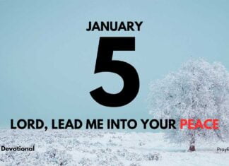 Find Peace in God’s Presence – Devotional for January 5 Find Peace in God’s Presence devotional for January 5