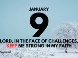 Reflecting Christ Amidst Challenges devotional for January 9