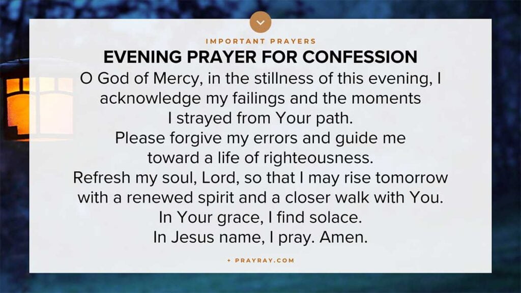 Prayer for confession and renewal