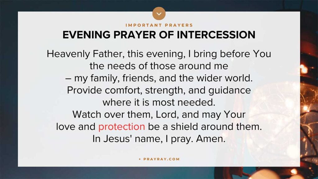 Prayer of intercession for others