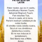 Pater noster Latin