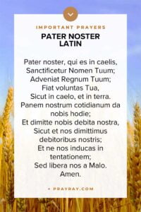 Pater noster latin