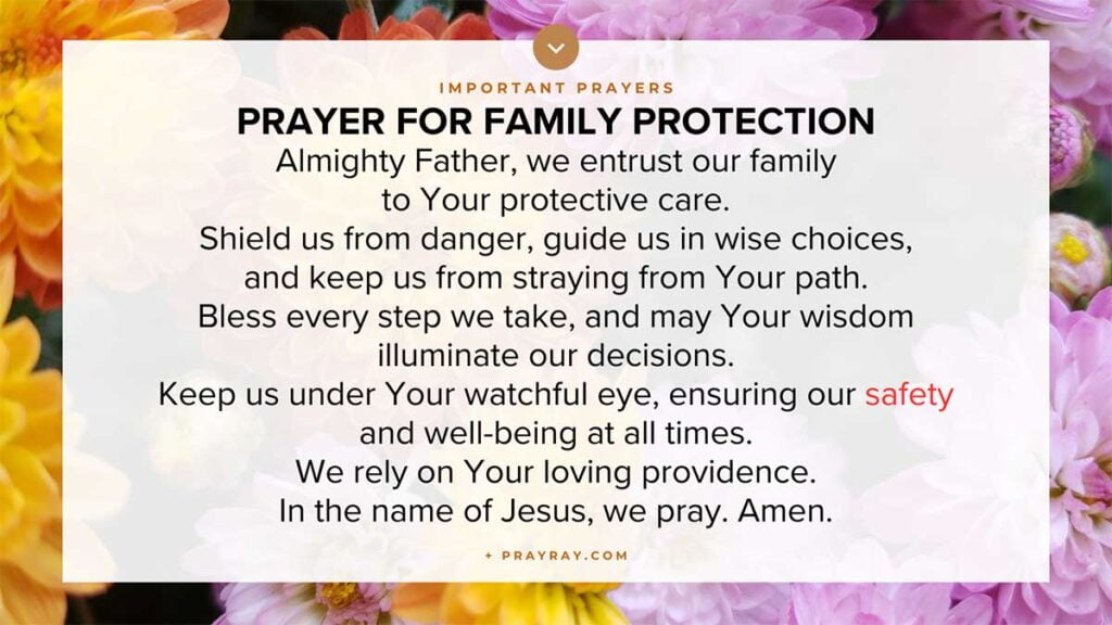 Prayer for family protection and guidance