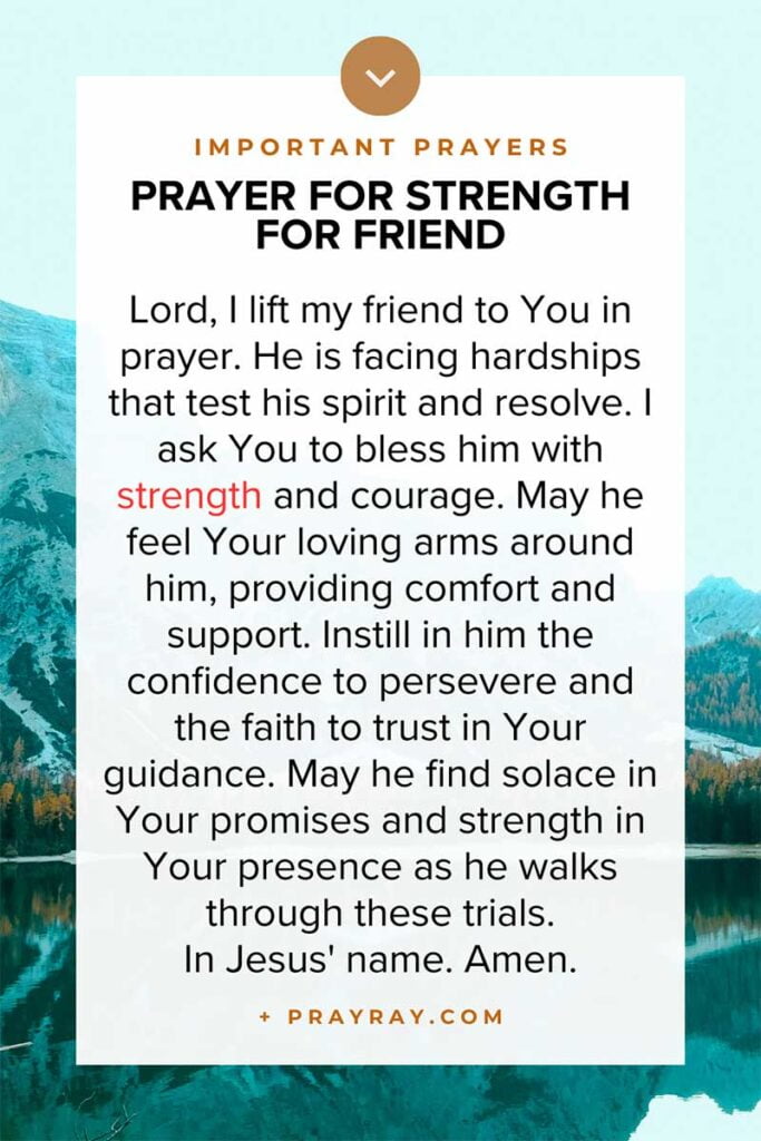 Prayer for strength for a friend