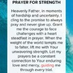 Prayer for strength never give up
