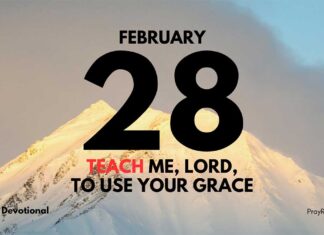 Power of God’s Grace in Weakness – Devotional for February 28 Power of God's Grace in Weakness Devotional for February 28