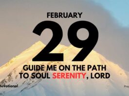 Strength in Soul Serenity daily Devotional for February 29