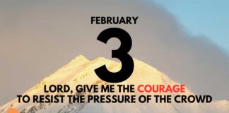 Overcome Fear of Man – Daily Devotional for February 3 Overcome Fear of Man daily Devotional for February 3