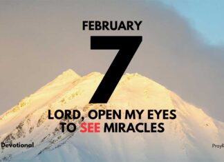 Everyday Miracles – Daily Devotional for February 7 Everyday Miracles daily Devotional for February 7