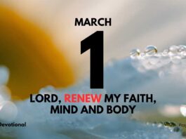 Renewed Strength in God daily Devotional for March 1