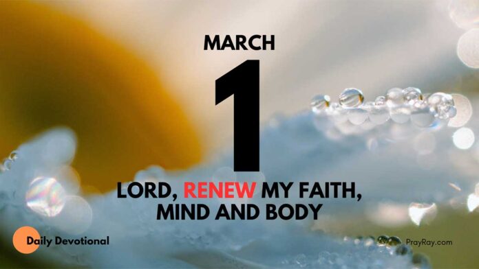 Renewed Strength in God daily Devotional for March 1