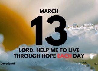 Live Through Hope – Daily Devotional for March 13 Live Through Hope daily Devotional for March 13