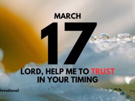 Patience in Prayer daily Devotional for March 17