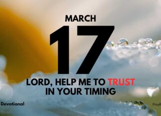 Patience in Prayer – Daily Devotional for March 17 Patience in Prayer daily Devotional for March 17