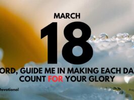 Make Each Day Count daily Devotional for March 18