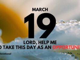 Fresh Starts as a Gift from God daily Devotional for March 19