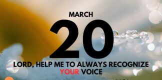 Hearing God Through Scripture – Daily Devotional for March 20 Hearing God Through Scripture daily Devotional for March 20