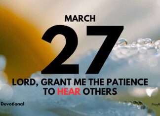 Slow to Speak, Quick to Listen – Daily Devotional for March 27 Slow to Speak, Quick to Listen Daily Devotional for March 27