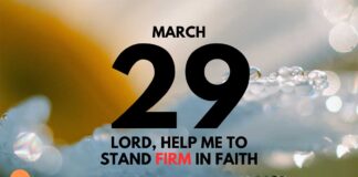Stand Firm in Faith Over Fear – Daily Devotional for March 29 Stand Firm in Faith Over Fear daily Devotional for March 29