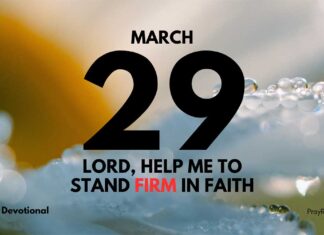 Stand Firm in Faith Over Fear – Daily Devotional for March 29 Stand Firm in Faith Over Fear daily Devotional for March 29