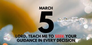 The Power of Prayerful Guidance – Daily Devotional for March 5 Power of Prayerful Guidance daily Devotional for March 5