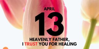 The Healing Hand of God – Daily Devotional for April 13 The Healing Hand of God daily Devotional for April 13