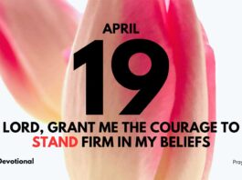 Resist External Influences on Faith daily Devotional for April 19
