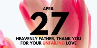 God’s Love and Our Imperfections – Daily Devotional for April 27 God's Love and Our Imperfections daily Devotional for April 27